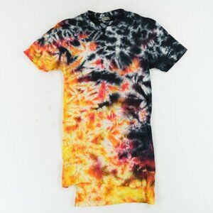 Single Stitch USA Made Sz. Small Lee Wright Long T-shirt Tie Dye Comfort Tee